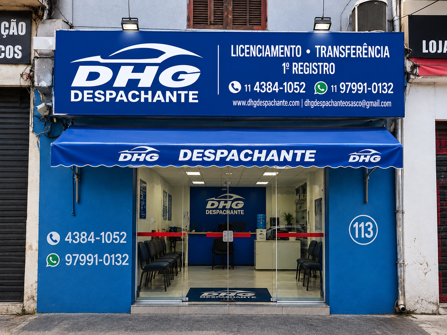 Fachada real da unidade DHG Jardim Conceição